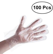 100pcs/pack Hand Care PE Protective Anti-Germ Gloves